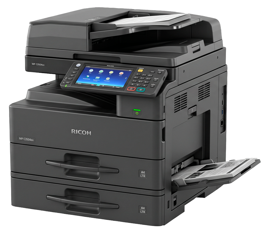 Impresora Ricoh de color negro en alquiler para empresas